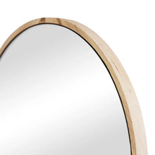 Load image into Gallery viewer, Oakleigh 70cm Oval Solid Oak Mirror Natural
