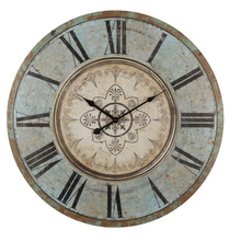 Load image into Gallery viewer, Katrina Green French Country Wall Clock 60 cm
