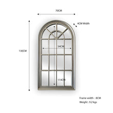 Load image into Gallery viewer, Champagne Window Arch Mirror 70x130 cm - SML
