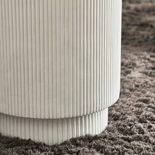 Load image into Gallery viewer, Alice Ribbed White Side Table
