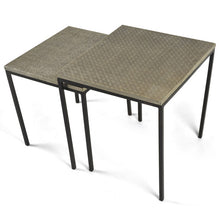 Load image into Gallery viewer, Set of 2 iron square side table
