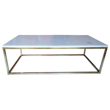 Load image into Gallery viewer, Marble Top Gold Legs Large Coffee Table 120 cm
