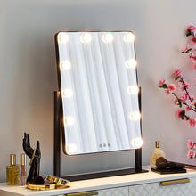 Load image into Gallery viewer, Celebrity LED Tabletop Vanity Mirror 60 cm Black
