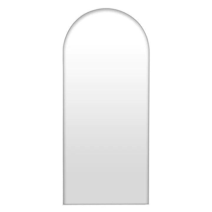 Arch White Modern Full Length Metal Mirror 80x180 cm