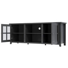 Load image into Gallery viewer, Black Hamptons 165cm Entertainment TV Unit Cabinet Buffet - CSHWH
