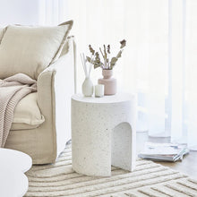 Load image into Gallery viewer, Denada White Terazo Side Table
