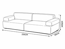 Load image into Gallery viewer, Muji 3-Seater Lounge-White Sofa/Couch
