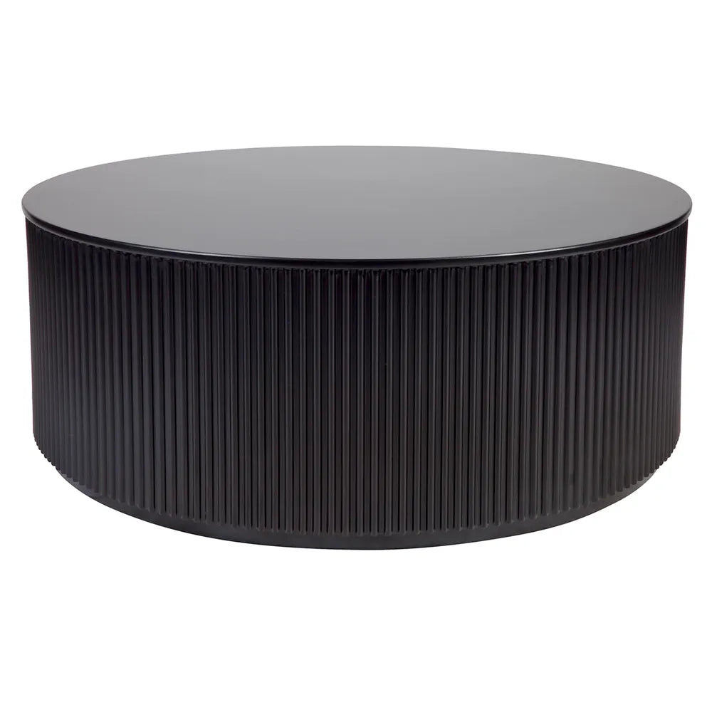 Manhattan Ribbed Round Coffee Table – Silsan Decor
