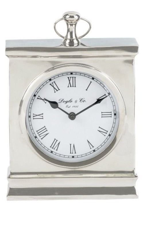 Rectangle Clock Silver