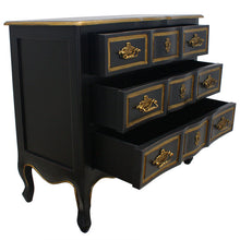 Load image into Gallery viewer, Marie Antoinette Chest of Drawers Black - CSHWH
