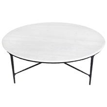 Load image into Gallery viewer, Heston Round Marble Coffee Table - Black
