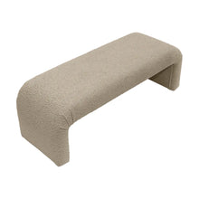 Load image into Gallery viewer, The Curve Bench Ottoman/Bed End Beige 140 cm
