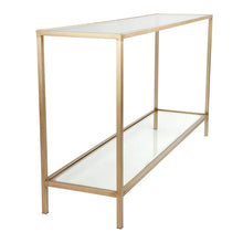 Load image into Gallery viewer, Cocktail Glass Console Table - Large Antique Gold
