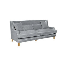 Load image into Gallery viewer, BONDI 3 SEAT SOFA GREY W/ WHITE PIPING
