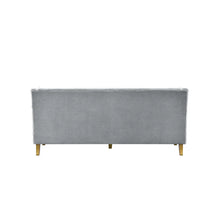 Load image into Gallery viewer, BONDI 3 SEAT SOFA GREY W/ WHITE PIPING
