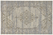 Load image into Gallery viewer, St Tropez Jaipur Medallion Rug - Cream/Blue - 240x330cm
