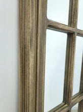 Load image into Gallery viewer, Window Style Hampton Wood Mirror Taupe - Rectangle 95x130 cm
