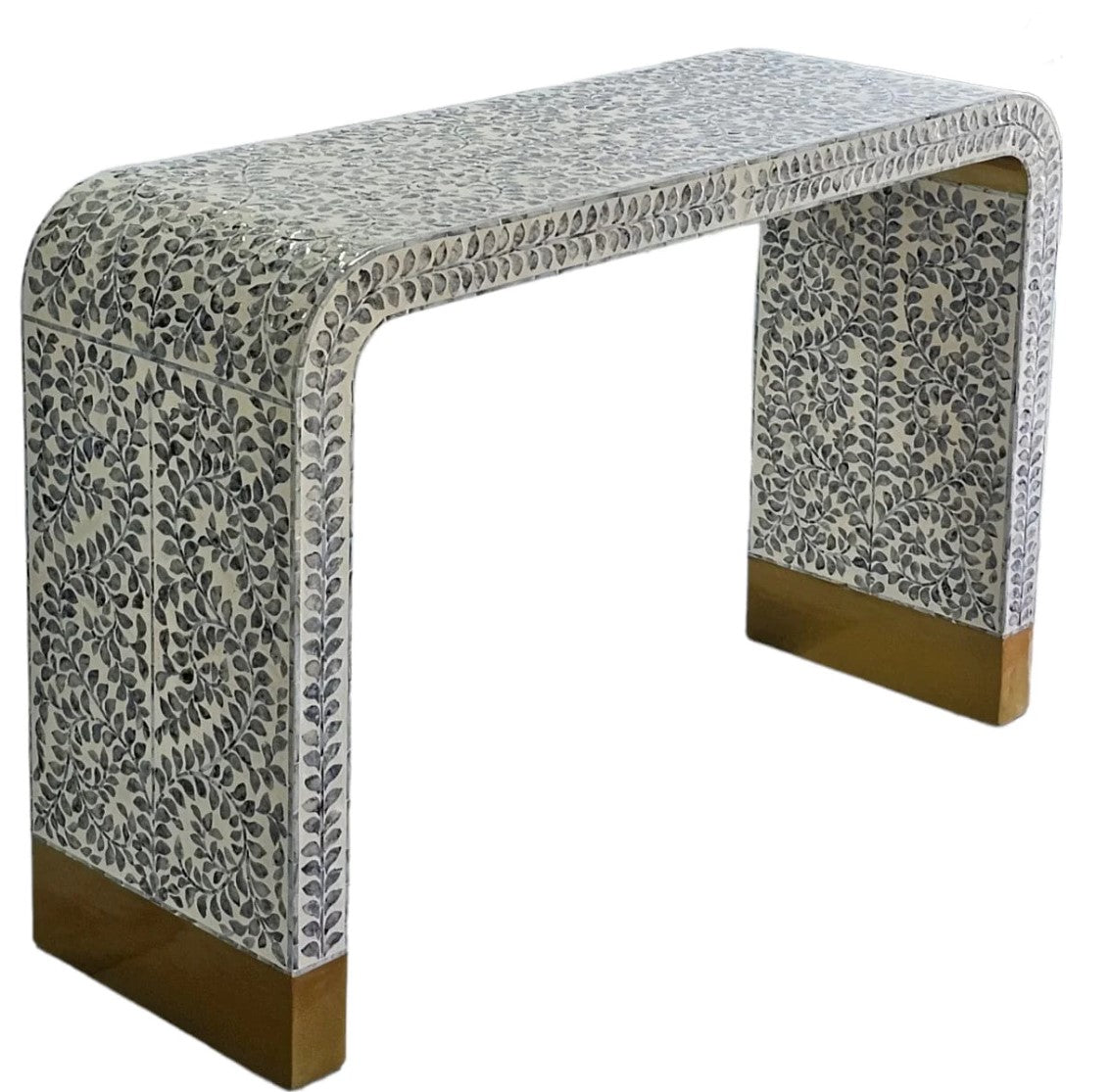 Titania Pearl Curved Console Table – Silsan Decor