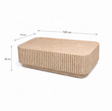 Load image into Gallery viewer, Harbourstone TRAVERTINE Rectangular Coffee Table 100 cm
