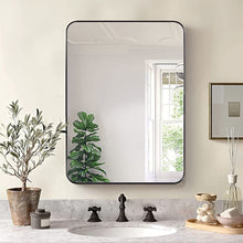 Load image into Gallery viewer, Black Rectange Metal Mirror 80x100 cm -SML
