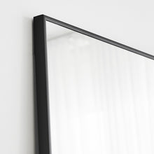 Load image into Gallery viewer, Rectangular Modern Black Full Length Large Metal Mirror 90x190
