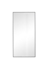 Load image into Gallery viewer, Rectangular Modern Black Full Length Large Metal Mirror 90x190
