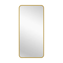 Load image into Gallery viewer, Rectangular Modern Gold Full Length Large Metal Mirror 80x170 cm
