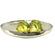 Load image into Gallery viewer, Hammered Shiny Silver Large Bowl 44 cm - Decorative
