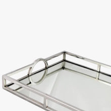 Load image into Gallery viewer, Large Silver Mirrored Tray Arch Handle - Decorative
