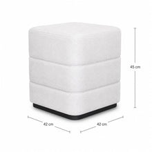 Load image into Gallery viewer, Loire Single Stool White 42x42x45H

