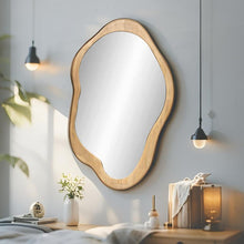 Load image into Gallery viewer, Asymmetric Wooden Mirror 90 cm - SML
