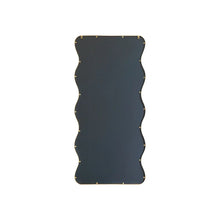 Load image into Gallery viewer, Wavy Metal Gold Full Length Mirror
