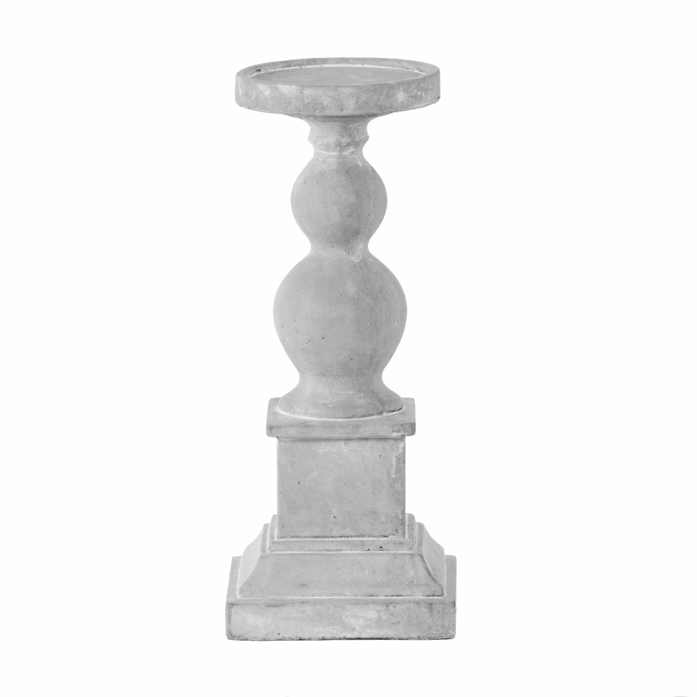 Provincial White Candle Holder Pillar 36 CM