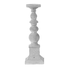 Load image into Gallery viewer, Provincial White Candle Holder Pillar 51 CM
