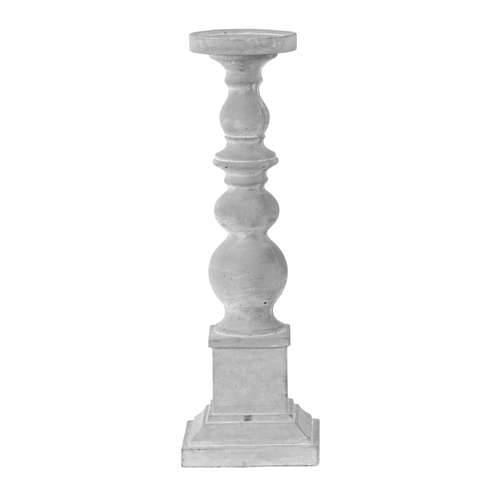 Provincial White Candle Holder Pillar 51 CM