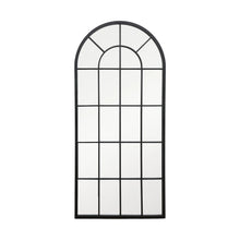 Load image into Gallery viewer, Windows Hamptons Arch Black Mirror 140x65 cm - SML
