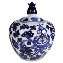 Load image into Gallery viewer, Posy Ginger Jar Hamptons Blue and White- Decorative
