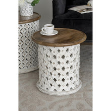 Load image into Gallery viewer, Jali Cutting set of 2 side tables
