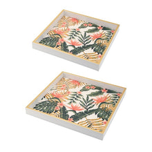 Load image into Gallery viewer, Botanical Square set of 2 trays - Decorative
