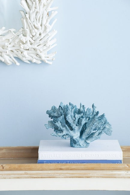 Hamptons Faux Blue Coral B - Decorative