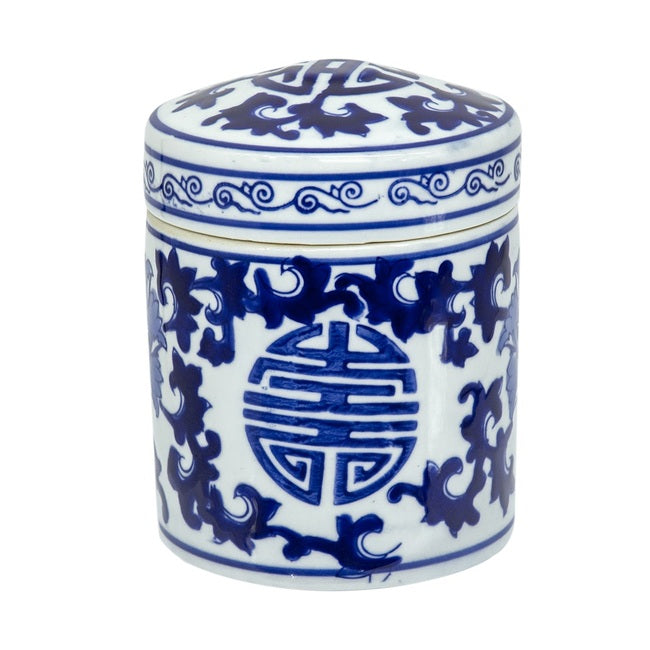 Asnee Lidded Jar/Tea Caddy - Decorative