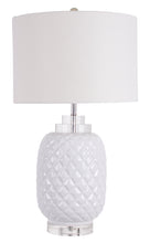 Load image into Gallery viewer, Island White Table Lamp Gloss Ceramic 68cmh - Note Description
