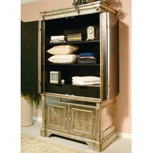 Load image into Gallery viewer, Mirrored Storage Cabinet Antique Ribbed - CSHWH
