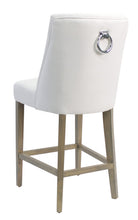 Load image into Gallery viewer, Ophelia Barstool White with chrome ring - CST
