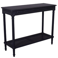 Load image into Gallery viewer, Hamptons Console Table Black 110 cm
