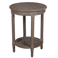 Load image into Gallery viewer, Polo Occasional Round Oak Wash Side Table
