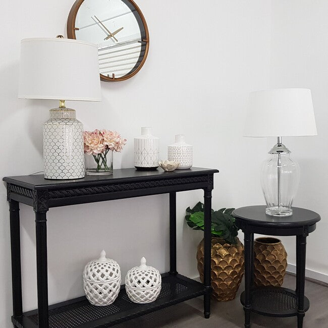 Polo Occasional Round Black Side Table