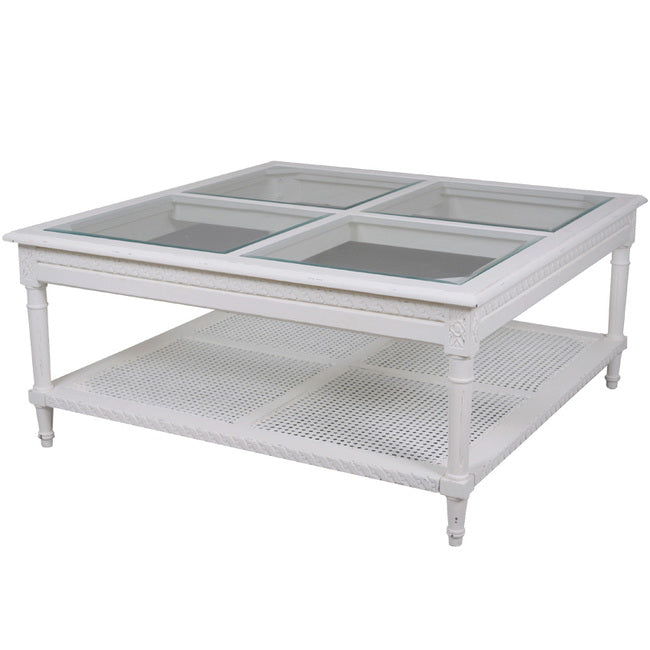 Polo Square Coffee Table White