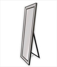 Load image into Gallery viewer, Beaded Black Framed Full Length Mirror - Free Standing 50cm x 170cm
