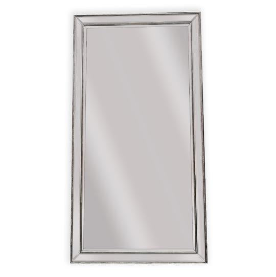 Beaded Silver Full Length Mirror 100x190 cm